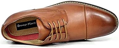 Bruno Marc Moda Italy Prince Men's Classic Modern Oxford Lace Dress Shoes - Image 6