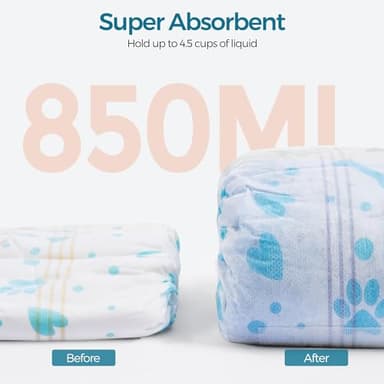 Bestle Male Dog Wrap, Disposable Dog Diapers, 40 Count, L (Waist 23.6”-31.5”), Wetness Indicator, Ultra Protection, Leak Proof, Super Absorbent, Soft - Image 9