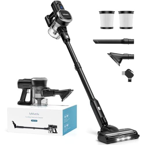Lubluelu Cordless Vacuum Cleaner, Max 50 Mins Runtime, Stick Vacuum with Touch Screen,Lightweight Vacuum for Carpet, Home Hardwood Floor and Pet Hair. - Image 1
