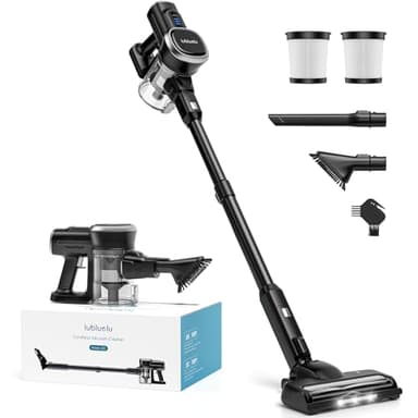 Lubluelu Cordless Vacuum Cleaner, Max 50 Mins Runtime, Stick Vacuum with Touch Screen,Lightweight Vacuum for Carpet, Home Hardwood Floor and Pet Hair. - Image 1