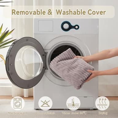 Orthopedic Dog Beds for Medium, Small Dogs - Plush Washable with Egg Crate Foam, Waterproof with Removable Cover & Anti-Slip Bottom, Comfy Striped Dog Bed for Crate, 31x25 Inch, Gray - Image 7