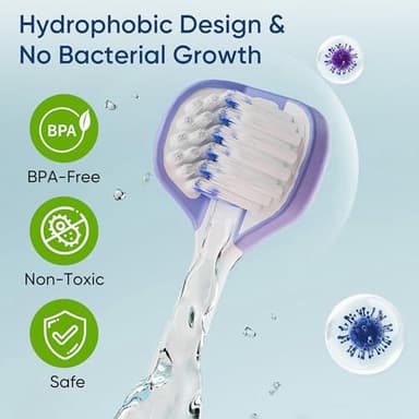 EASICUTI Soft Toddler Toothbrushes, Efficient 3 Sided Toothbrush, Baby Toothbrush 12 Months and up, Infant Toothbrush, Toddler Training Tooth brush for Ages 1-8 Years, Cleans All Sides-4 Pack (Patent) - Image 4