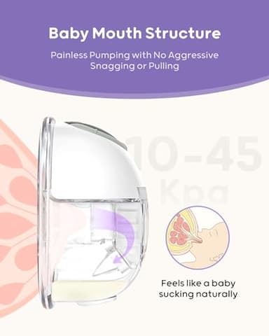 Nuliie Hands-Free Breast Pump, Wearable Breastfeeding Pump 4 Modes 9 Levels with 18/21/24MM Flange, Electric Breast Pump Portable, Replaced Pumping Accessories Included (2 Packs, WhiteSmoke) - Image 2