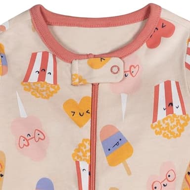 Onesies Brand Baby-Girls 4-Pack Sleep 'N Play Footies Multi Pack, Carnival Treats - Image 5