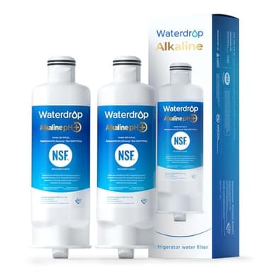Waterdrop Alkaline DA97-17376B Water Filter, Enhances pH, Replacement for Samsung® HAF-QIN/EXP, DA97-08006C, RF28R7201SR, RF28R7351SG, WD-F45-AL, 2 Filters - Image 1
