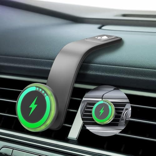 VICTORY & GIFT for 15w MagSafe Car Charger, Magnetic Wireless Car Charger, for MagSafe Car Mount Air Vent/Dashboard Car Phone Holder with 360° Adjustable Aluminum Arm - Image 1
