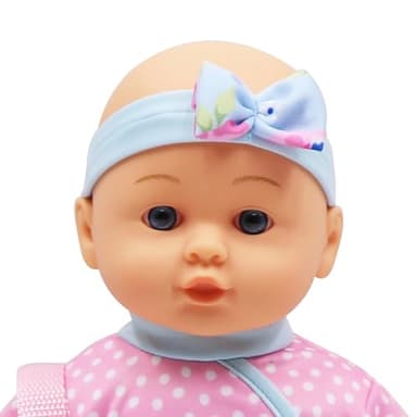 Dream Collection: Baby Keepsake Gift Set - Pink & Blue - 14" Lifelike Baby Doll, Hard Body, Mix & Match Clothing, Accessory Bag, Bottle, Kids Ages 2+ - Image 8