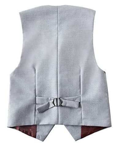 Visaccy Suits for Boys,Slim Fit Boys Suit Outfit for Toddler Kids Bathing Gray Size 10 - Image 6