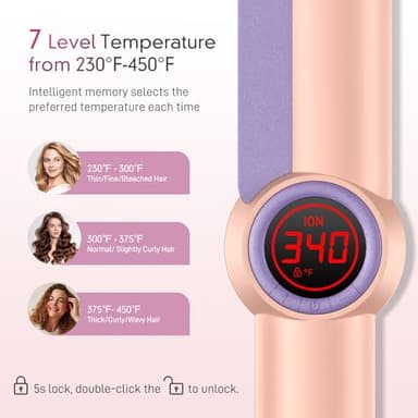 HITTIONA Flat Iron Hair Straightener – 1.75” Ceramic Infrared Ionic Flat Iron with 5s Fast Heat-Up, Anti-Frizz Styling for All Hair Types - Image 4