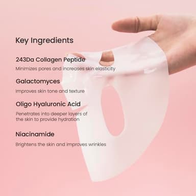 BIODANCE Bio-Collagen Real Deep Mask, Hydrating Overnight Hydrogel Mask, Pore Minimizing, Elasticity, Plumping Improvement, Korean Skincare, Stocking Stuffers for Teen Girls | 1.19oz(34g) x 4ea - Image 6