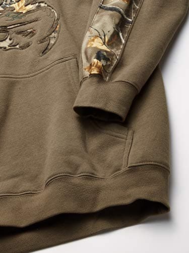 Legendary Whitetails Men's Big & Tall Camo Outfitter Hoodie, Army, 3X-Large Tall,Dark Green - Image 9