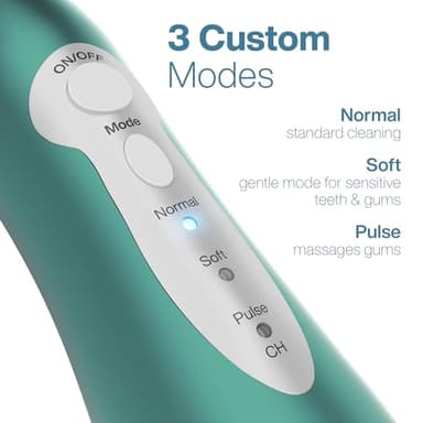 AquaSonic Water Flosser - Cordless Rechargeable Water Flossers for Teeth Cleaning - Waterproof Aqua Flosser, Portable Oral Irrigator for Dental Cleaning with 5 Jet Tips – Braces Home Travel - Image 5