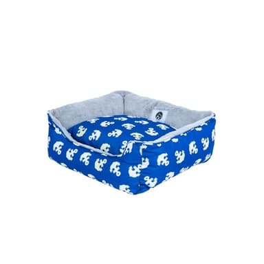 Petique Anchor's Away Reversible Pet Bed, Blue, Small - Image 3