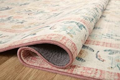 Loloi Rifle Paper Co. Eden Collection EDE-01 Mughal Rose Blush 7'-6" x 9'-6" Area Rug feat. CloudPile™ - Image 6