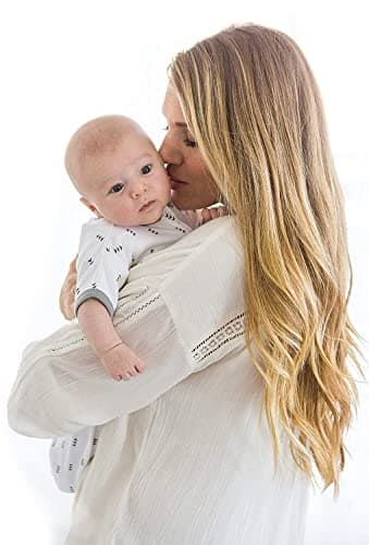 SwaddleDesigns Transitional Swaddle Sack with Arms Up Half-Length Sleeves and Mitten Cuffs, Small, 0-3 Months, 6-14 lbs, Heathered Jadeite (Arms Up Swaddle, Transition Swaddle Sleep Sack) - Image 9