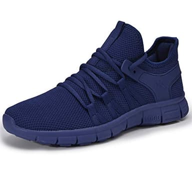 INZCOU Running Shoes Lightweight Tennis Shoes Non Slip Gym Workout Shoes Breathable Mesh Walking Sneakers 5.5women / 4.5men - Image 2