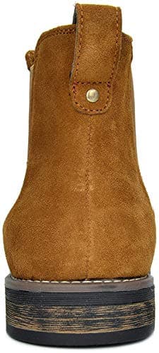 Bruno Marc Men's Suede Leather Chelsea Ankle Boots,Size 10,Camel,URBAN-06 - Image 5
