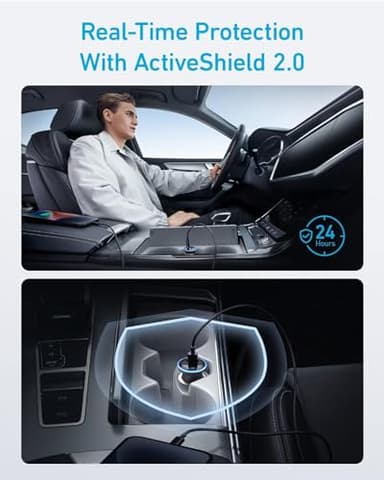 Anker 323 USB C Car Charger Adapter, 52.5W Cigarette Lighter Charger with 30W PowerIQ 3.0 Fast Charging Cable for iPhone 17/17 Pro Max/16/15/14 Series, Galaxy S25/24/23, Pixel, iPad, AirPods and More - Image 5