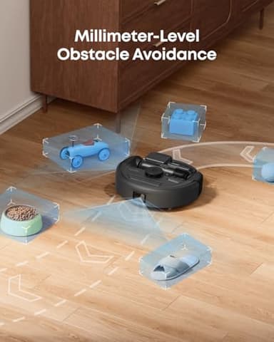eufy Robot Vacuum 3-in-1 E20,with Versatile Stick and Handheld Vacuum Cleaner Combo,Self Emptying Up to 75 Days,Max 30,000Pa,Smart Obstacle Avoidance,Pro-Detangle,Ideal for Carpet,Crevices,Stairs - Image 6