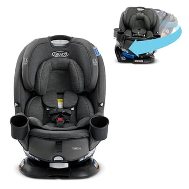 Graco Turn2Me 3-in-1 Car Seat with Rotating Feature, Highback Booster, for Newborn to Toddler up to 100lbs, in Manchester - Image 1