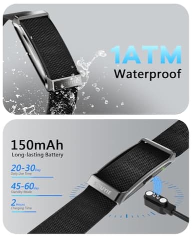 Smart Bracelet for Men Women, Health Activity Fitness Trackers, 24/7 Continuous Heart Rate/Blood Pressure/HRV/Stress Monitor, 24H Sleep Tracker, 170+ Sports Modes Smart Wristband with Free APP 2 Bands - Image 6