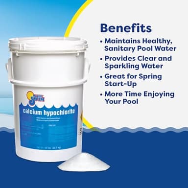 In The Swim Shock and Chlorine Bundle for Sanitizing Swimming Pools – Includes 25 Pound Bucket of 68% Cal-Hypo Pool Shock and 25 Pound Bucket of 3 Inch Stabilized Chlorine Tablets - Image 4
