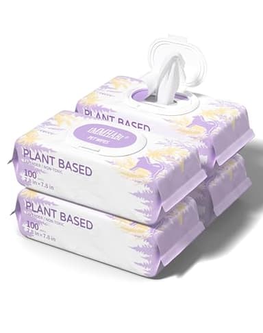 IMMHABI 400 PCS Dog Wipes for Paws and Butt Hypoallergenic Pets Cleansing & Deodorizing Anal Gland Hygienic Puppy Wipes for Dogs Face and Body Wipes Cleaning Fur Doggie Wipes Doggy Wipes (Lavender) - Image 1