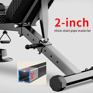 Adjustable Weight Bench,Utility Workout Bench Foldable Incline Decline Benches for Home Gym Full Body Workout,Load 330LBS - Image 9