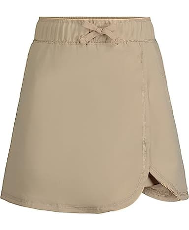 Nautica Girls School Uniform Performance Scooter, Khaki/Wrap, 12 - Image 1