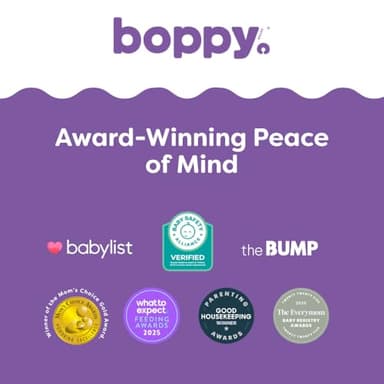 Boppy Uplift Nursing Pillow - Wedge Bottle & Breastfeeding Pillow to Reduce Spit-Up and Reflux Symptoms, with Body-Inclusive Opening and Belt, Baby Safety Alliance Verified - Cream Retro Squiggles - Image 8