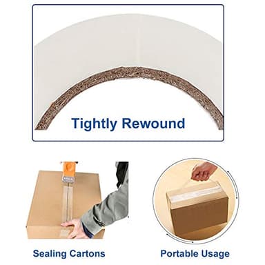 PROMAXCO Heavy Duty Packing Tape 6 Rolls, Total 390Y, Clear, 2.8 mil, 1.88 inch x 65 Yards, Ultra Strong, Refill for Packaging and Shipping - Image 4