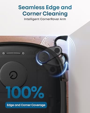 eufy Robot Vacuum E25, HydroJet System with Roller Mop, 20,000 Pa Turbo Suction, All-in-One Robot Vacuum and Mop Combo, Edge-to-Corner Cleaning, Zero-Tangle Design, AI Obstacle Avoidance (Upgraded) - Image 6