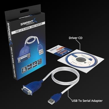 SABRENT USB 2.0 to Serial (9 Pin) DB 9 RS 232 Converter Cable, Prolific Chipset, HEXNUTS, [Windows 11/10/8.1/8/7/VISTA/XP, Mac OS X 10.6 and Above] 2.5 Feet (CB-DB9P) - Image 8
