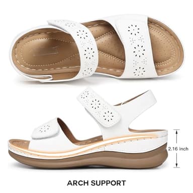 SHIBEVER Black Flat Sandals for Women: Comfortable Dressy Flats Sandals Women 2025 Open Toe Ankle Strap Walking Shoes Summer Casual - Image 5