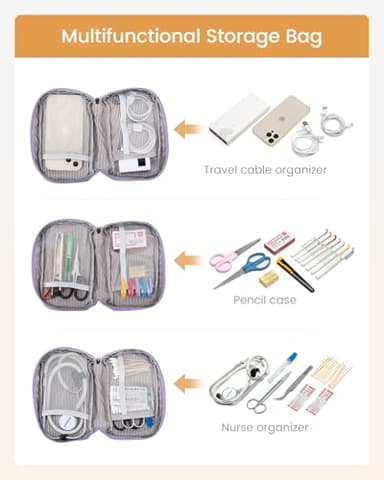 LOVEVOOK Extra Large Backpack for Women, 18 Inch Travel Laptop Backpack with USB Charging Port, Teacher Doctor Nurse Work Bags, College Computer Backpack Purse, Wide Open Carry On Travel Bag, Purple - Image 8