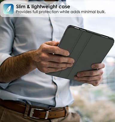 Supveco Case for iPad Air 11 Inch (M3 2025/M2 2024),iPad Air 5th/4th Generation 10.9 Inch 2022/2020 with Pencil Holder-[Auto Wake/Sleep],Premium Folio Stand Soft TPU Back Cover-Book - Image 7