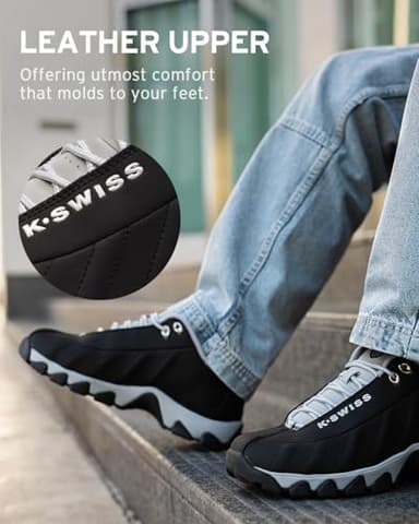 K-Swiss Men's ST329 CMF Sneaker, Black/Highrise/Black, 11 XW - Image 2