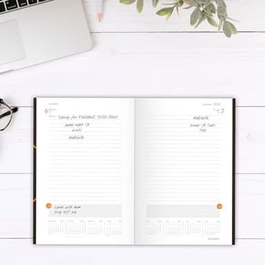 AT-A-GLANCE 2025 Planning Notebook, Daily, 5" x 8-1/4", Small, Plan. Write. Remember., Brown (7062013025) - Image 2