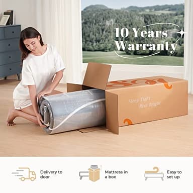 Sweetnight Queen Mattress, 12 Inch Gel Memory Foam Mattress in a Box, Plush Comfort Queen Size Mattress for Motion Isolation & Pressure Relief, Gray, Starry Night Grey - Image 7