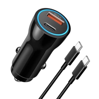 iPhone 17 16 15 Car Charger, [Apple MFi Certified] USB C Car Charger 43W Fast Charging with 3.3 FT Type C to C Cable, USB Car Adapter for iPhone 17/17 Pro/17 Pro Max/Air/16/15 - Image 1
