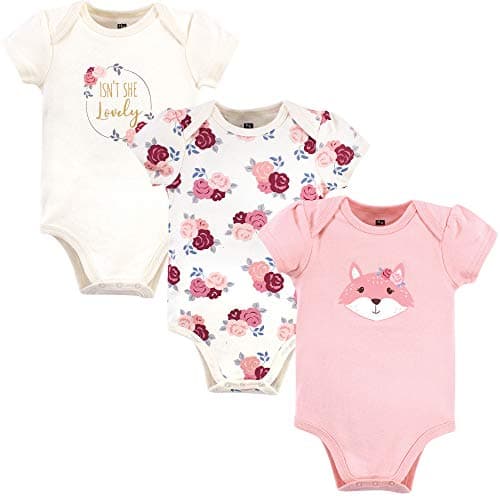 Hudson Baby Unisex Cotton Bodysuits, Lovely Fox, 9-12 Months