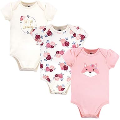 Hudson Baby Unisex Cotton Bodysuits, Lovely Fox, 9-12 Months