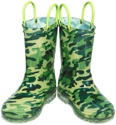 HugRain Light Up Rain Boots for Little Kids - Image 3