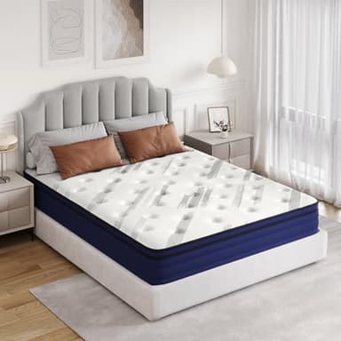 Susalt Queen Mattress,10 Inch Queen Size Mattresses Memory Foam Hybrid Mattress in a Box,with Individual Pocket Springs,Motion Isolation & Edge Support,Pressure Relief,CertiPUR-US and 120 Nights Trail - Image 9