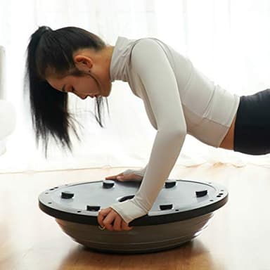 Nice C Balance Ball, Half Ball, Balance Ball, Exercise Workout Trainer, with Resistant Band, Strength Fitness Yoga with Bonus Foot Pump - Image 3