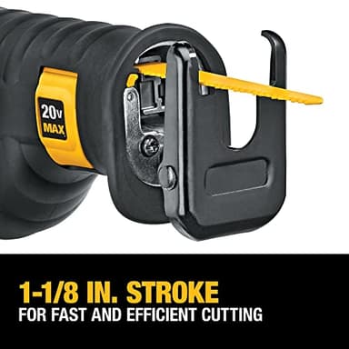 DEWALT 20V MAX Reciprocating Saw, 3,000 Strokes Per Minute, Variable Speed Trigger, Bare Tool Only (DCS380B) - Image 2