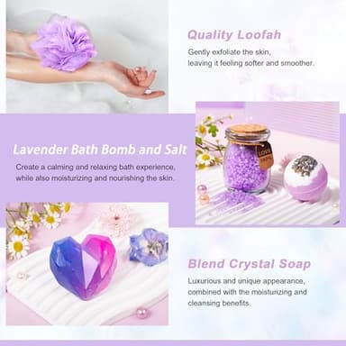 LUCOTIYA Gifts for Women, Christmas Gifts Basket for Woman Birthday Wine Tumbler Self Care Package Gift for Mom, Bestie, Her, Sister, Wife, Auntie Thank You Gift for Women Teacher Appreciation - Image 6