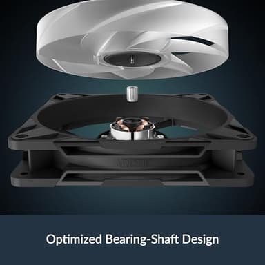 ARCTIC P14 Pro A-RGB - 3 Pack - Powerful Premium Fan, 140 mm PWM Fan with Y-Cable Splitte, 400-2500 RPM, 0 RPM <5% PWM, 5V Digital RGB, Fluid Dynamic Bearing, 4-Pin - Black - Image 8