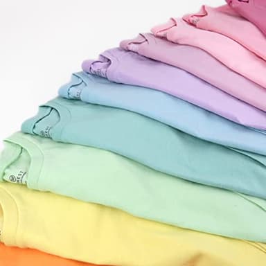 HonestBaby 10 Pack Long Sleeve T Shirts 100% Organic Cotton for Toddler, Boys, Girls, Rainbow Pinks, 4T - Image 4