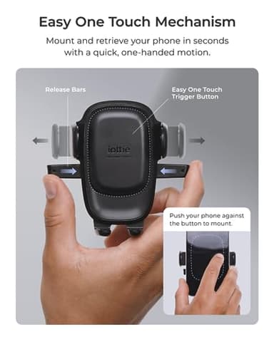 iOttie Easy One Touch Advanced Universal Car Mount Dashboard & Windshield Suction Cup Phone Holder for iPhone, Samsung, Google, All Smartphones - Image 2